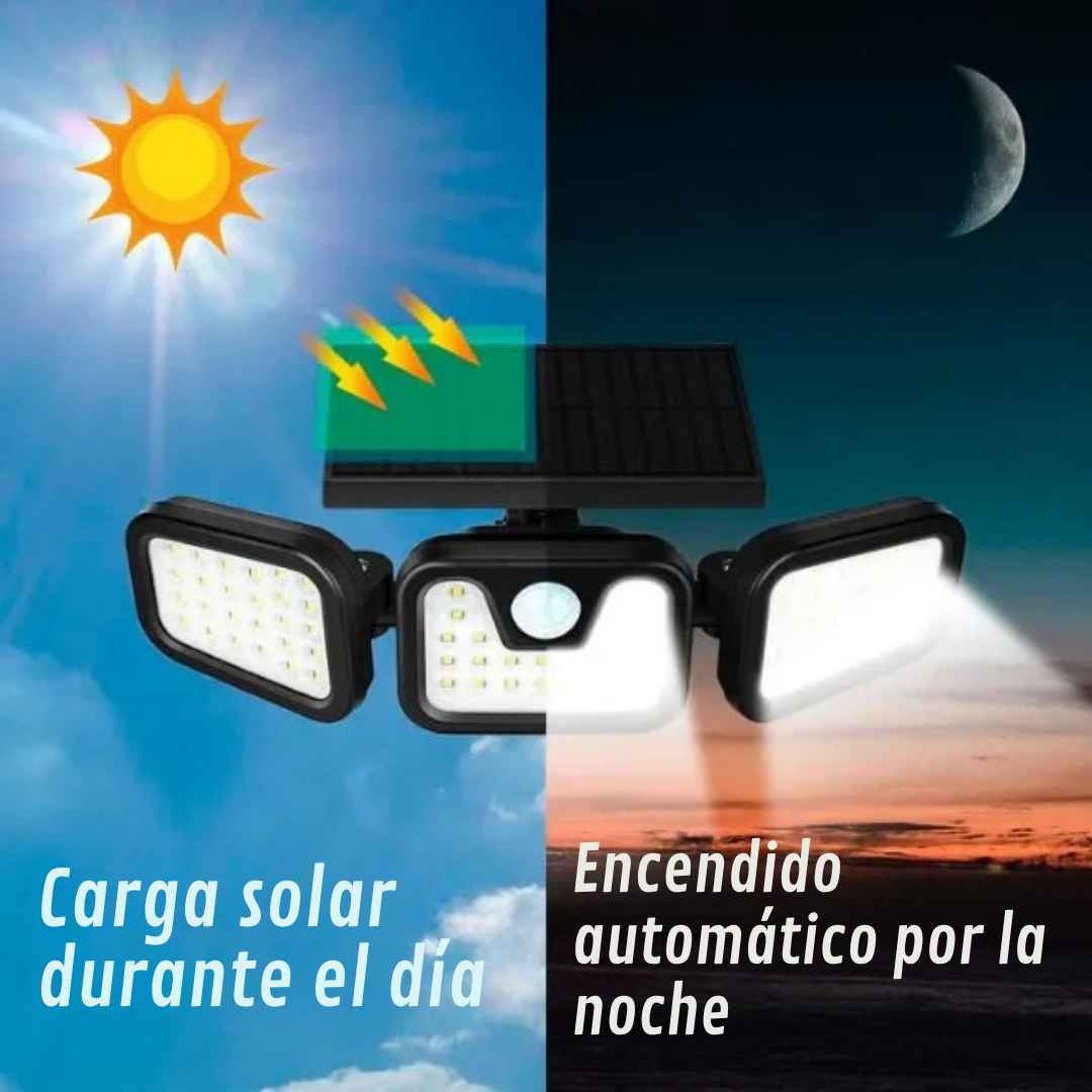 LAMPARA SOLAR JARDIN CON CONTROL HOGAR.
