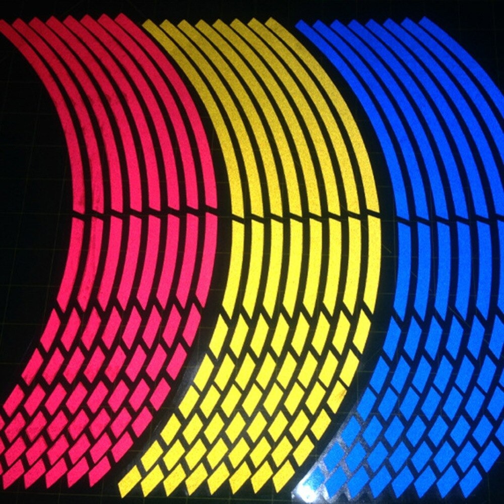 Sticker reflectantes para rines x 24 unidades